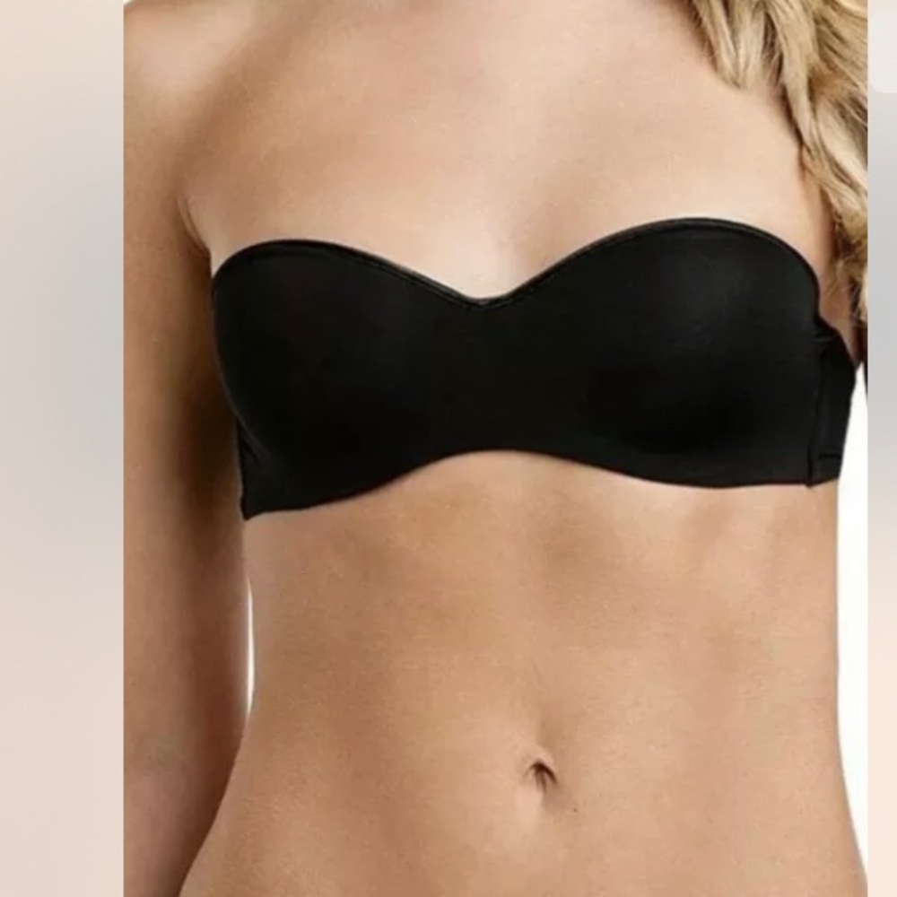 NATORI Strapless Bra Sz 36C Black. (No Straps)